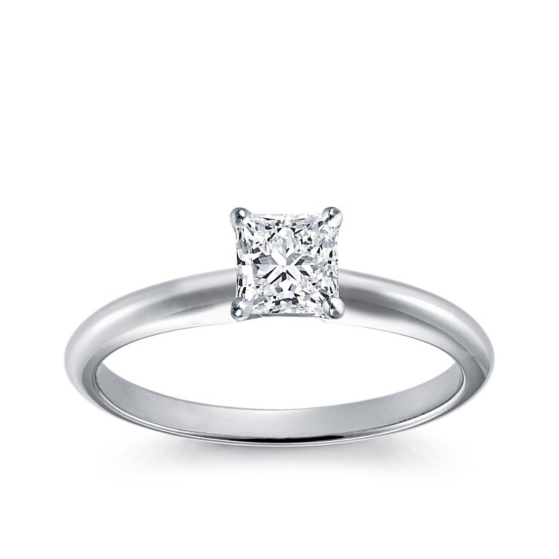 Original Empire Pierścionek z diamentem 0,70ct z białego złota