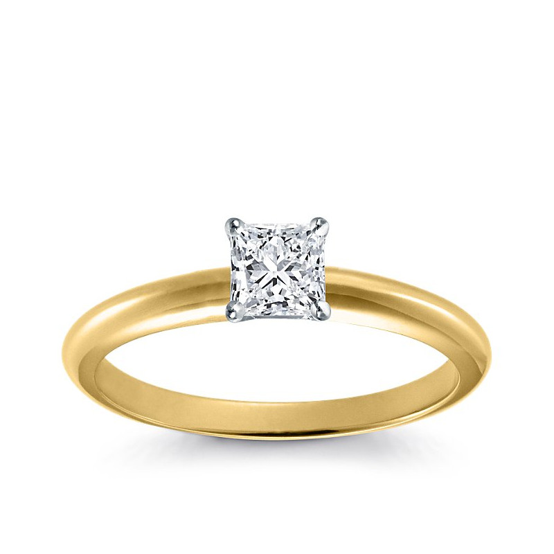 Original Empire Pierścionek z diamentem 0,50ct z żółtego złota