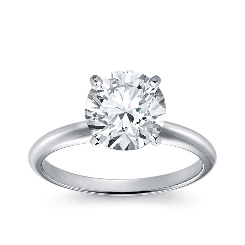 Original Empire Pierścionek z diamentem 2,50ct z białego złota