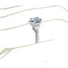 The Queen Diamond - 0,70 ct diament centralny + 0,30 ct kamienie boczne Pierścionek z diamentem z białego złota