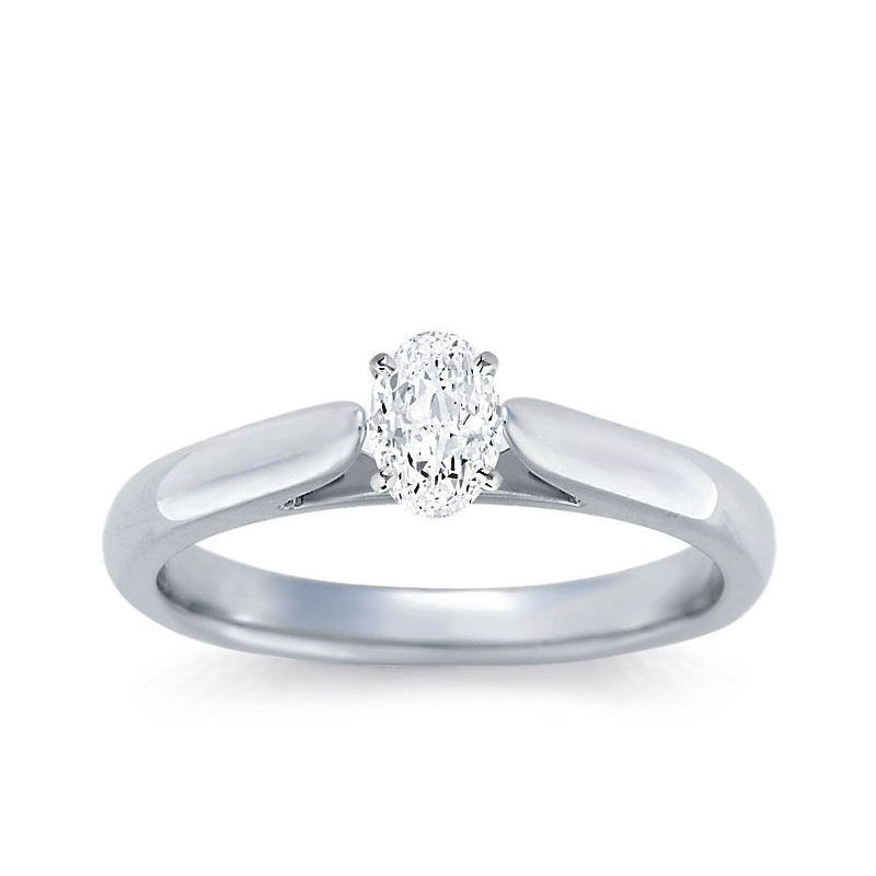 The Great 1884 - 0,40 ct Pierścionek z diamentem owalnym