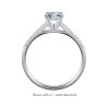 The Queen Diamond - 0,40 ct diament centralny + 0,42 ct kamienie boczne Pierścionek z diamentem owalnym