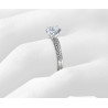 The Queen Diamond - 0,40 ct diament centralny + 0,64 ct kamienie boczne Pierścionek z diamentem owalnym