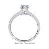 The Queen Diamond - 0,30 ct diament centralny + 0,60 ct kamienie boczne Pierścionek z diamentem owalnym