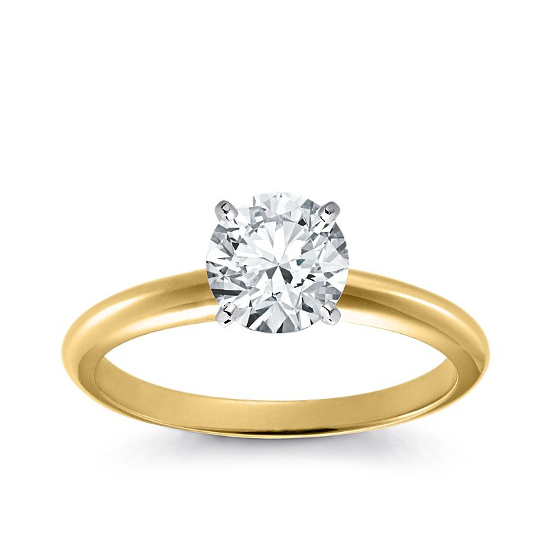 Original Empire Pierścionek z diamentem 1,50ct z żółtego złota