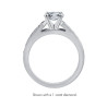 The Queen Diamond - 0,70 ct diament centralny + 0,60 ct kamienie boczne Pierścionek z diamentem owalnym