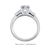 The Queen Diamond - 0,20 ct diament centralny + 0,30 ct kamienie boczne Pierścionek z diamentem owalnym