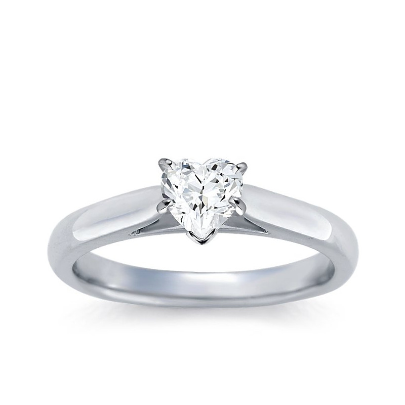 The Great 1884 - 0,70 ct Pierścionek z diamentem w kształcie serca