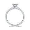 The Queen Diamond - 0,70 ct diament centralny + 0,60 ct boczne Pierścionek z diamentem w kształcie serca