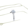 The Queen Diamond - 0,70 ct diament centralny + 0,60 ct boczne Pierścionek z diamentem w kształcie serca