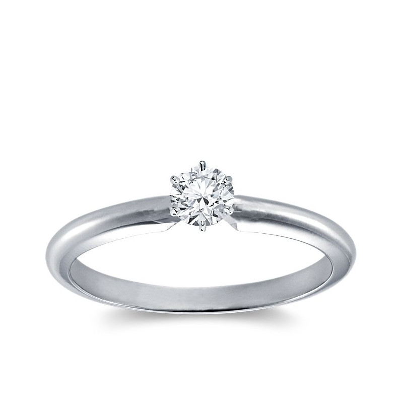 Original Empire Pierścionek z diamentem 0,20ct z białego złota