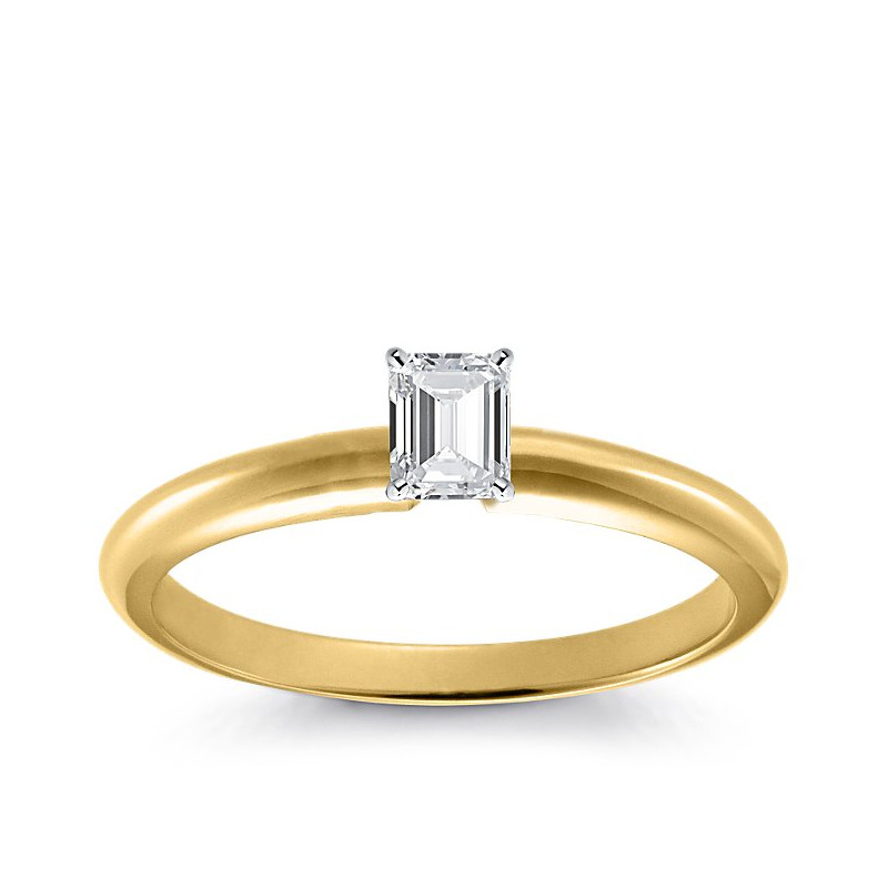 Original Empire Pierścionek z diamentem 0,20ct z żółtego złota