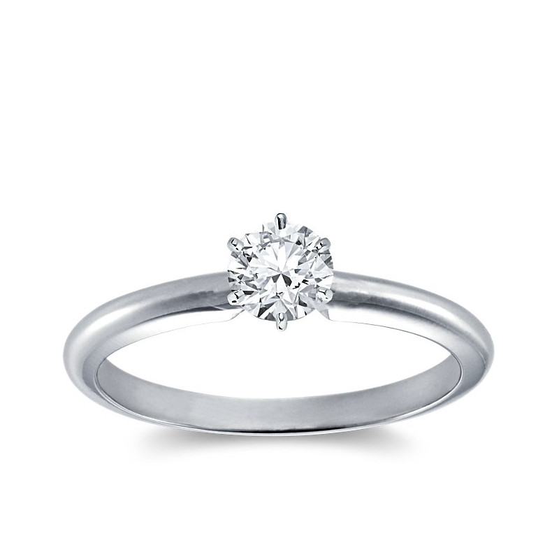 Original Empire Pierścionek z diamentem 0,50ct z białego złota