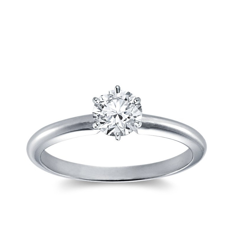 Original Empire Pierścionek z diamentem 0,70ct z białego złota