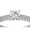 The Queen Diamond - 0,70 ct diament centralny + 0,64 ct kamienie boczne Pierścionek z diamentem z białego złota